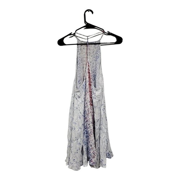 Free People Intimately All Wrapped Up Long Tank Top Blue Red White Open … - Picture 4 of 12